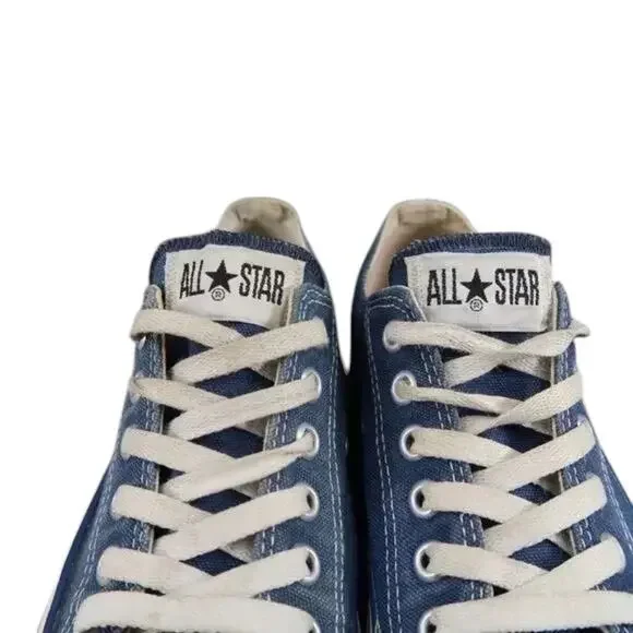 Converse Shoes Made In USA Mens 5.5 Sneaker All Star Canvas Vintage Lace Up Blue - Picture 3 of 15